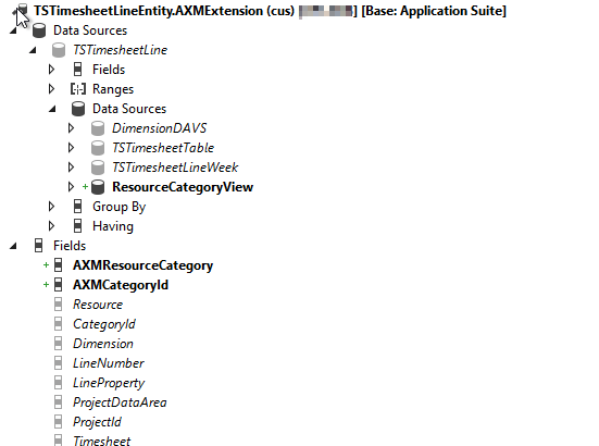 Extending standard data entity with fields coming from a view 2