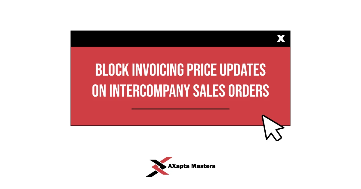 Block invoicing price updates