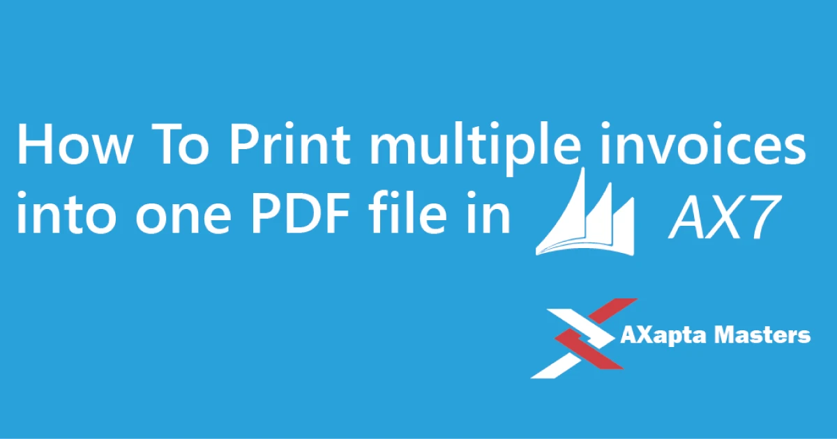 Print multiple invoices